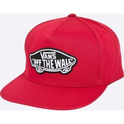 Vans - Czapka. Czerwone czapki męskie marki Vans, z bawełny. W wyprzedaży za 99,90 zł.
