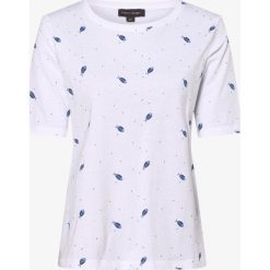 Franco Callegari - T-shirt damski, biały. Białe t-shirty damskie Franco Callegari, z nadrukiem, bez kołnierzyka. Za 89,95 zł.