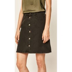 Only - Spódnica jeansowa. Szare spódniczki damskie ONLY, na co dzień, l, bez wzorów, z bawełny, casualowe, mini, proste. W wyprzedaży za 59,90 zł.