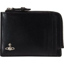 Vivienne Westwood KENT ZIP CREDIT CARD HOLDER Etui na wizytówki black. Czarne portfele męskie marki Vivienne Westwood, bez wzorów. Za 549,00 zł.