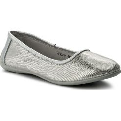 Baleriny damskie: Baleriny LANQIER – 40C758 Srebrny