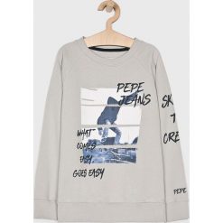 Pepe Jeans - Bluza Graysone 128-180 cm. Zielone bluzy chłopięce Pepe Jeans, z nadrukiem, z bawełny, bez rękawów, bez kaptura. W wyprzedaży za 199,90 zł.