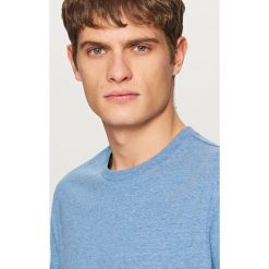 T-shirt basic - Niebieski. Niebieskie t-shirty męskie Reserved, xl, bez wzorów, bez kołnierzyka. Za 29,99 zł.