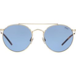 Polo Ralph Lauren - Okulary. Czarne okulary przeciwsłoneczne męskie marki Polo Ralph Lauren, z materiału, okrągłe. W wyprzedaży za 529,90 zł.