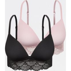 Biustonosz 2 pack - Czarny. Czarne biustonosze Reserved, bez wzorów. Za 69,99 zł.