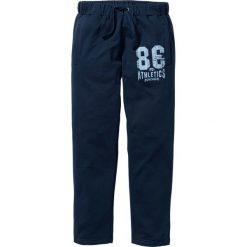 Spodnie sportowe bonprix ciemnoniebieski. Niebieskie spodnie męskie bonprix, s, bez wzorów, sportowe. Za 79,99 zł.