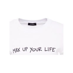 MAX&Co. DORALICE Tshirt z nadrukiem white pattern. Białe t-shirty damskie marki MAX&Co., xl, z nadrukiem, z bawełny. Za 359,00 zł.
