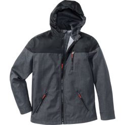 Kurtki sportowe męskie: Kurtka softshell Regular Fit bonprix szary melanż – czarny