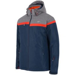 4F Męska Kurtka Narciarska H4Z17 kumn003 Granat Ciemny Xl. Pomarańczowe kurtki sportowe męskie 4f, xl, bez wzorów, bez kaptura, narciarskie. W wyprzedaży za 219,00 zł.
