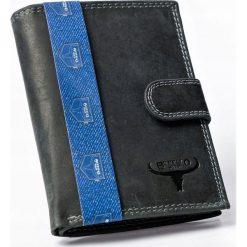 SKÓRZANY PORTFEL MĘSKI SKÓRA NATURALNA RFID STOP. Portfele męskie BUFFALO WILD, bez wzorów, ze skóry. Za 49,90 zł.