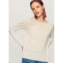 Sweter - Jasny szar. Szare swetry klasyczne damskie Reserved, m. W wyprzedaży za 29,99 zł.