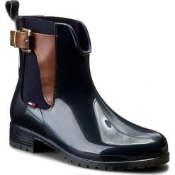 Buty zimowe damskie: Kalosze TOMMY HILFIGER – Oxley 2Z2 FW56822108 Midnight/Winter Cognac 403