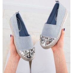 Espadryle damskie Bestelle L184 Niebieskie. Niebieskie espadryle damskie Bestelle, bez wzorów, z tworzywa sztucznego, bez obcasa. Za 99,00 zł.
