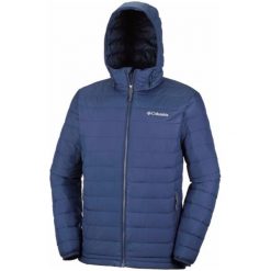 Kurtki sportowe męskie: KURTKA COLUMBIA POWDER LITE HOO COLLEGIATE NAVY