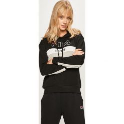 Fila - Bluza. Szare bluzy damskie Fila, s, z nadrukiem, z bawełny, bez rękawów, z kapturem. W wyprzedaży za 199,90 zł.
