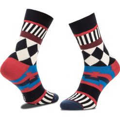 Skarpety Wysokie Unisex HAPPY SOCKS - DIT1001-4000 Granatowy Kolorowy. Niebieskie skarpetki męskie marki Happy Socks, w kolorowe wzory, z bawełny. Za 34,90 zł.