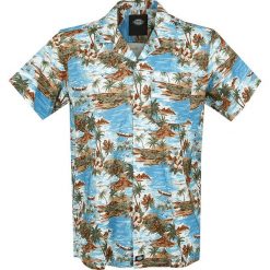 Dickies Blossvale Workershirt wielokolorowy. Szare koszule męskie marki Dickies, l, z nadrukiem, z koszulowym kołnierzykiem, z krótkim rękawem. Za 244,90 zł.