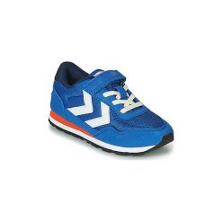 Buty Dziecko Hummel REFLEX JR. Niebieskie trampki dziewczęce Hummel, bez wzorów, bez zapięcia. Za 239,00 zł.