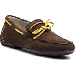 Mokasyny GEOX - U Monet A U7244A 02285 C6K2V Chocolate/Yellow. Pomarańczowe mokasyny męskie Geox, ze skóry, klasyczne. W wyprzedaży za 249,00 zł.