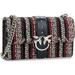 Torebki klasyczne damskie: Torebka PINKO – Love Boucle Riga Tracolla PE18 PLTT 1P212M Y4HS Blu/Bianco GZ4