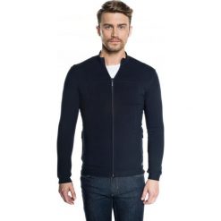 Bluza hopman stójka granatowy. Niebieskie bluzy męskie Recman, m, bez wzorów, ze stójką, bez rękawów, bez kaptura. Za 179,99 zł.
