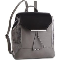 Plecak NOBO - NBAG-F0760-CM20 Multi Czarny. Szare plecaki damskie Nobo, ze skóry ekologicznej. W wyprzedaży za 159,00 zł.