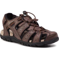 Sandały GEOX - U S.Strada B U6224B 0MEBC C0013 Brown. Pomarańczowe klapki męskie Geox, bez wzorów, ze skóry ekologicznej. Za 349,00 zł.