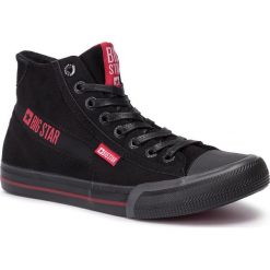 Trampki BIG STAR - EE174084 Black. Czarne półbuty męskie BIG STAR, bez wzorów, z gumy, eleganckie, bez zapięcia. Za 149,00 zł.
