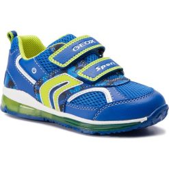 Sneakersy GEOX - B Todo B. A B9284A 0BC14 C4344 M Royal/Lime. Niebieskie trampki chłopięce Geox, bez wzorów, ze skóry ekologicznej, na rzepy. W wyprzedaży za 169,00 zł.
