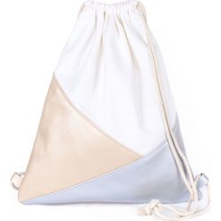 Torebki i plecaki damskie: Art of Polo Plecak damski Triangles biało-beżowy