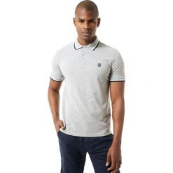 Koszulka polo w kolorze szarym. Szare koszulki męskie Jimmy Sanders, xl, z haftami, bez rękawów. W wyprzedaży za 79,95 zł.
