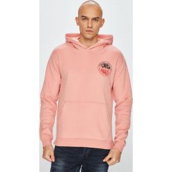 Jack & Jones - Bluza. Czarne bluzy męskie Jack & Jones, s, z nadrukiem, z bawełny, z kapturem, bez rękawów, z kapturem. W wyprzedaży za 149,90 zł.