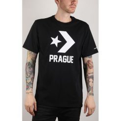 Converse Chevron Koszulka Czarny. Czarne podkoszulki męskie Converse, s, z nadrukiem, z bawełny, bez kołnierzyka, z krótkim rękawem, krótkie. Za 119,95 zł.