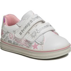 Sneakersy PRIMIGI - 5358700 M Bianco. Białe trampki chłopięce Primigi, bez wzorów, ze skóry ekologicznej, na rzepy. Za 219,00 zł.