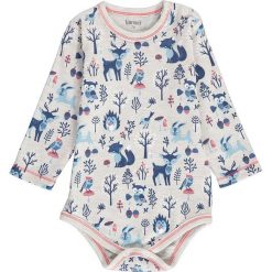 Body w kolorze beżowym. Brązowe body niemowlęce lamino, z nadrukiem, z bawełny, bez rękawów. W wyprzedaży za 39,95 zł.