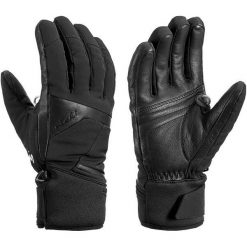 Leki Leki Rękawice Damskie Equip S Gtx Lady Black 6,5. Czarne rękawiczki damskie Leki, bez wzorów, ze skóry. W wyprzedaży za 449,00 zł.