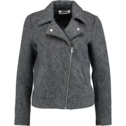 Bomberki damskie: Noisy May NMBRUSH BIKER Kurtka wiosenna medium grey melange