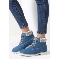 Granatowe Traperki White Chase. Niebieskie buty zimowe damskie marki vices. Za 54,99 zł.
