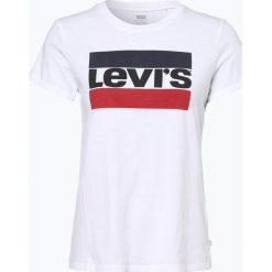 Levi's - T-shirt damski, biały. Białe t-shirty damskie Levi's®, s, z nadrukiem, klasyczne, z klasycznym kołnierzykiem. Za 119,95 zł.
