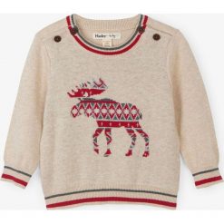 Hatley sweter chłopięcy 62 - 68 beżowy. Brązowe swetry chłopięce Hatley, na zimę, bez wzorów, z bawełny, bez kołnierzyka. Za 125,00 zł.