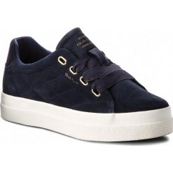 Sneakersy GANT - Amanda 17533846 Marine G69. Niebieskie sneakersy damskie GANT, bez wzorów, ze skóry, marine, bez obcasa, na płaskiej podeszwie, bez zapięcia. W wyprzedaży za 289,00 zł.
