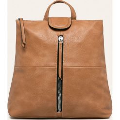 Answear - Plecak. Brązowe plecaki damskie ANSWEAR, bez wzorów, ze skóry ekologicznej, eleganckie. W wyprzedaży za 79,90 zł.