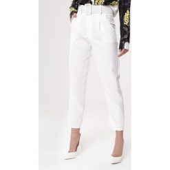 Białe Spodnie Graceful. Białe spodnie damskie Born2be, s, z tkaniny. Za 79,99 zł.