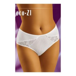 Figi Eco-Zi Białe. Białe figi damskie Wol-Bar, bez wzorów, z bawełny. Za 36,90 zł.