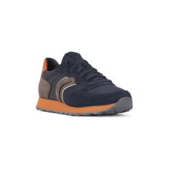 Buty Geox 4334 VINCIT. Niebieskie trampki męskie Geox, bez wzorów, bez zapięcia. Za 431,84 zł.