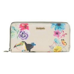 Portfele damskie: Desigual Portfel Damski Fiona Lilac, Wielokolorowy