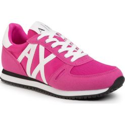 Sneakersy ARMANI EXCHANGE - XDX031 XV308 A287 Fuchsia Agae/White. Różowe półbuty damskie Armani Exchange, ze skóry ekologicznej. Za 469,00 zł.