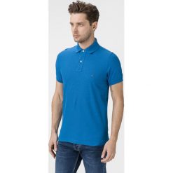 Tommy Hilfiger Polo Koszulka Niebieski. Niebieskie podkoszulki męskie TOMMY HILFIGER, s, bez wzorów, z bawełny, bez rękawów. Za 376,95 zł.