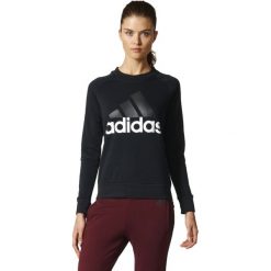 BLUZA ADIDAS ESSENTIALS LINE SWEATER S97079. Czarne bluzy damskie marki Adidas, s, bez wzorów, bez rękawów, bez kaptura. Za 159,00 zł.