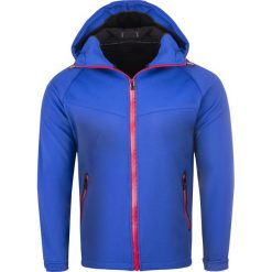 Kurtka męska softshell niebieski Recea. Niebieskie kurtki męskie Recea, xl, bez wzorów, z bawełny, bez kaptura. W wyprzedaży za 99,99 zł.